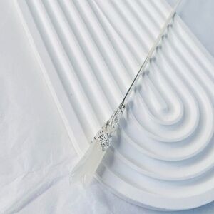 Elegant Silver and Crystal Hair Stick